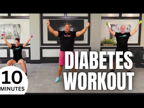 10-minute Moderate Cardio and Strength Workout for Seniors with Diabetes