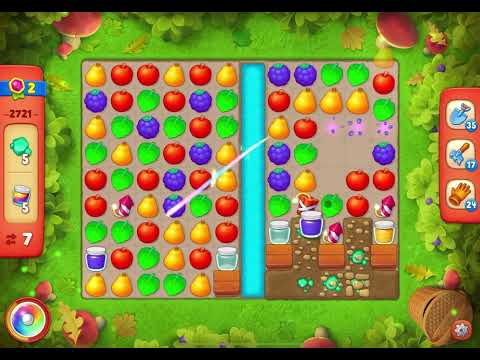 GardenScapes Level 2721 no boosters (16 moves)