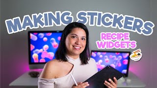 HOW TO MAKE RECIPE WIDGETS IN PROCREATE | Making Stickers Series - Freebie