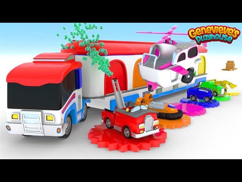 Learn Colors and Vehicle Names for Kids Animation Video!