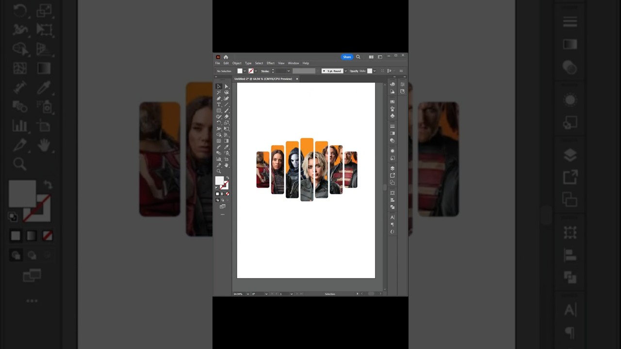 How to Use Multiple Shapes in One Clipping Mask – Illustrator Tutorial #tipsandtricks