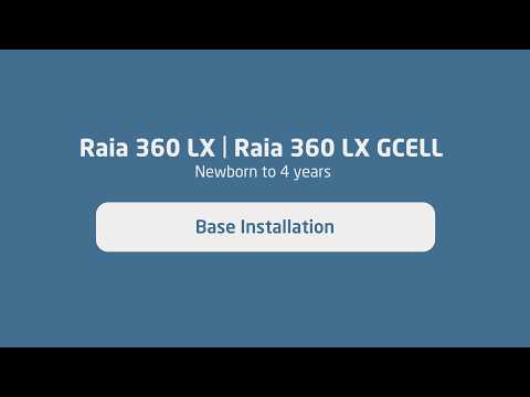 Maxi-Cosi Raia 360 LX/ Raia 360 LX GCELL Installation Video