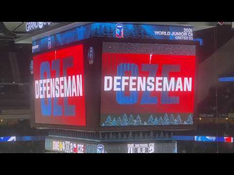 IIHF World Junior Gold medal game Sweden V Czechia hockey final minute national anthem & awards 1/5