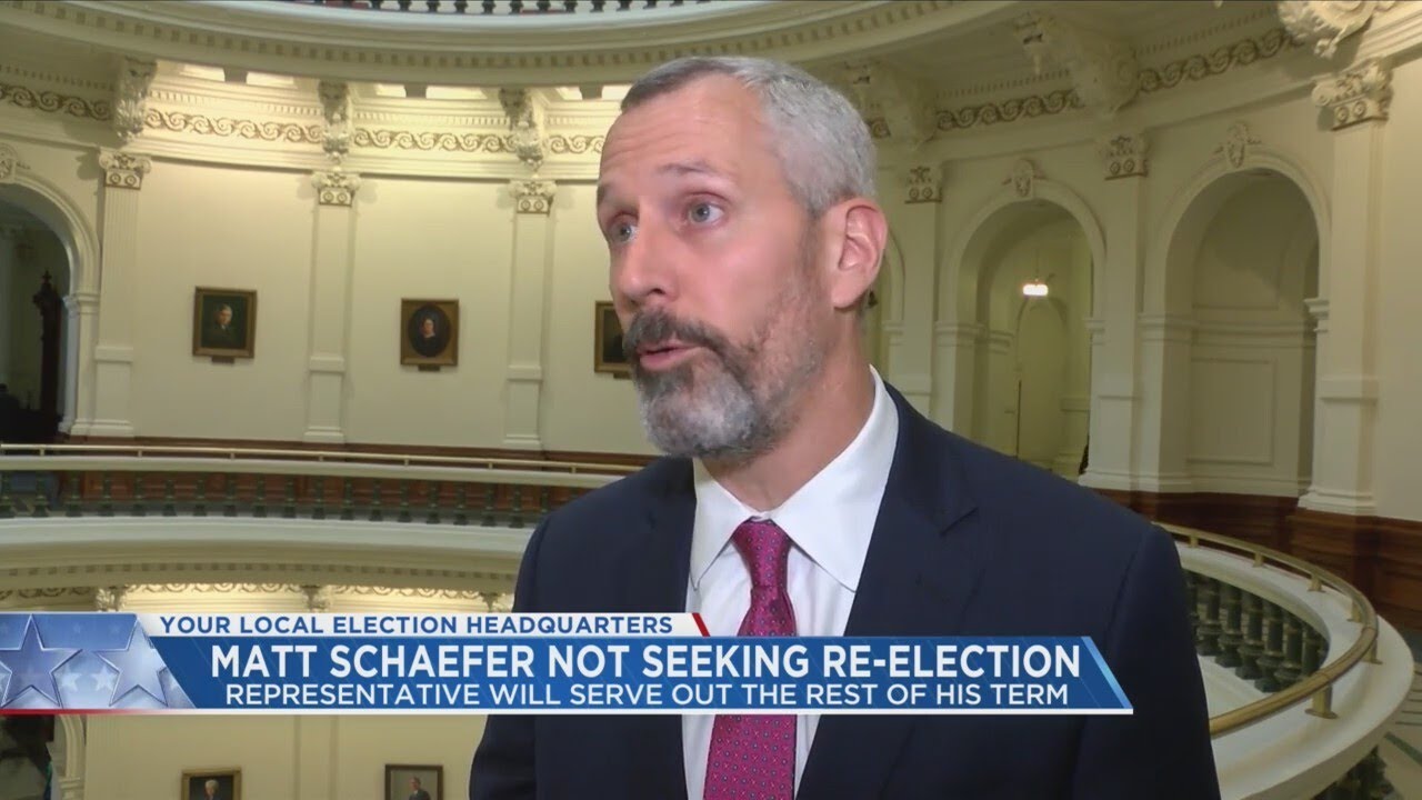 East Texas Rep. Matt Schaefer says he will not seek 2024 re-election