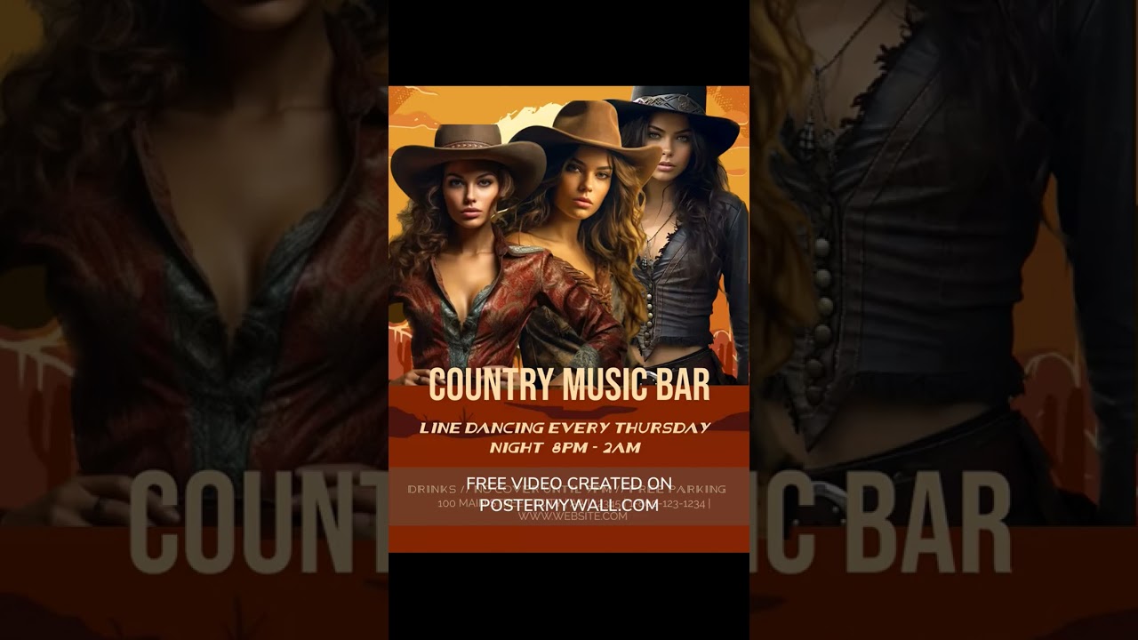 Line Dancing Event Template - editable