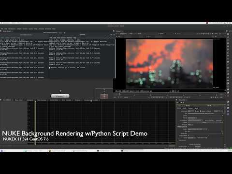 NUKE Backgournd rendering wip01