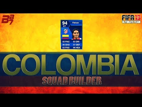 FIFA 13 Ultimate Team | Squad Builder | EP36 Colombia w/ TOTY Falcao (Tested vs MrNoBots)
