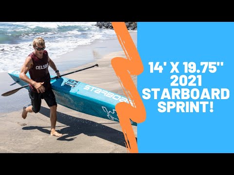Unboxing & Beach Starts 14' x 19.75" 2021 Starboard Sprint X CELSIUS X Deep Blue Life