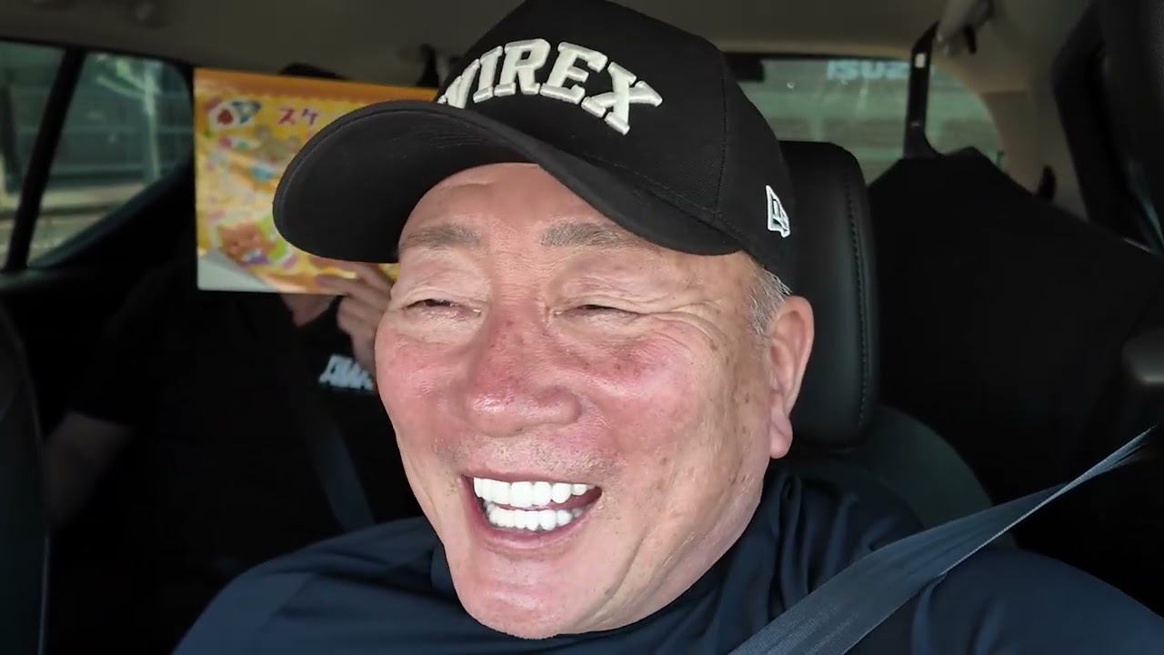 宜野湾キャンプの帰りのドライブの様子