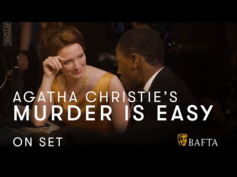Thumbnail of the video: Serving up dinner party tension in Agatha Christie's Murder is Easy | BAFTA On Set