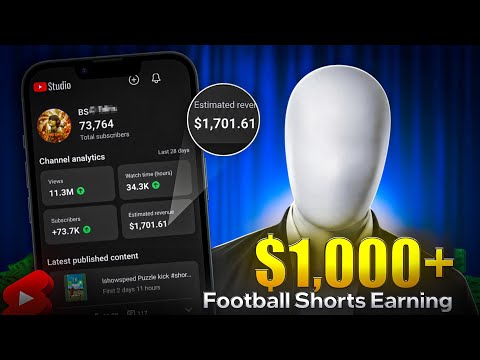 I Made $1,701 Uploading Football Shorts! (Earnings Revealed🤑)
