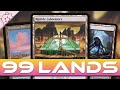 99 land commander deck no joke unique commander magic the gathering