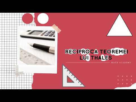 Reciproca Teoremei lui THALES