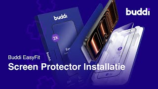 Buddi Easy Fit iPhone 17 Tempered Glass met Installatietray (2-Pack) video