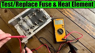 How To Test and Replace Thermal Fuse & Heating Element Clothes Dryer Maytag Whirlpool Amanda