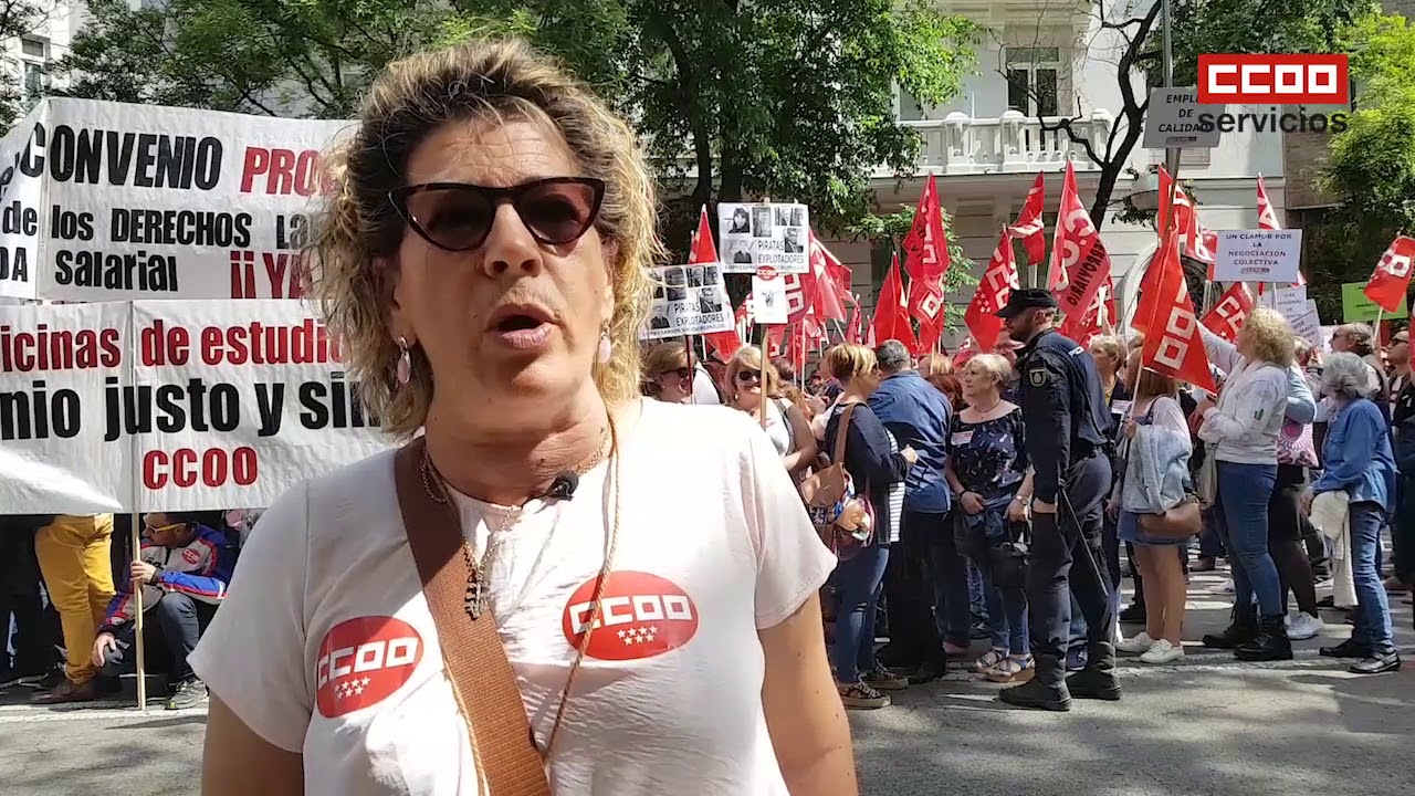 Lucha por la negociacio?n del convenio de Colectividades. Restauración colectiva