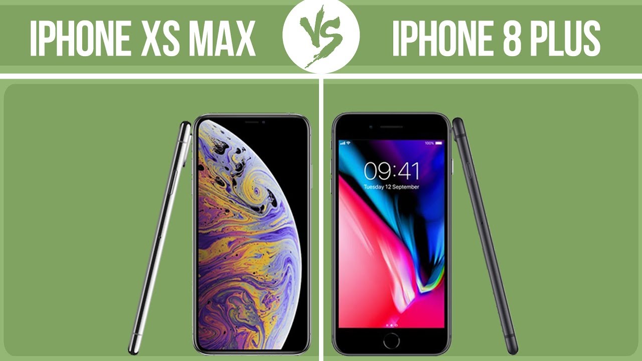 Apple iPhone XS Max vs Apple iPhone 8 Plus ✔️
