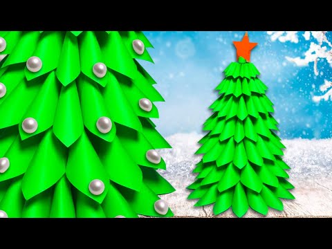 DIY Paper Christmas tree | Сhristmas crafts | ЁЛКА из бумаги своими руками | Новогодние поделки
