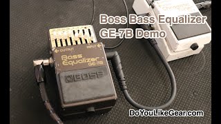 Video thumbnail for Boss Bass Equalizer GE-7B Demo by Do You Like Gear?