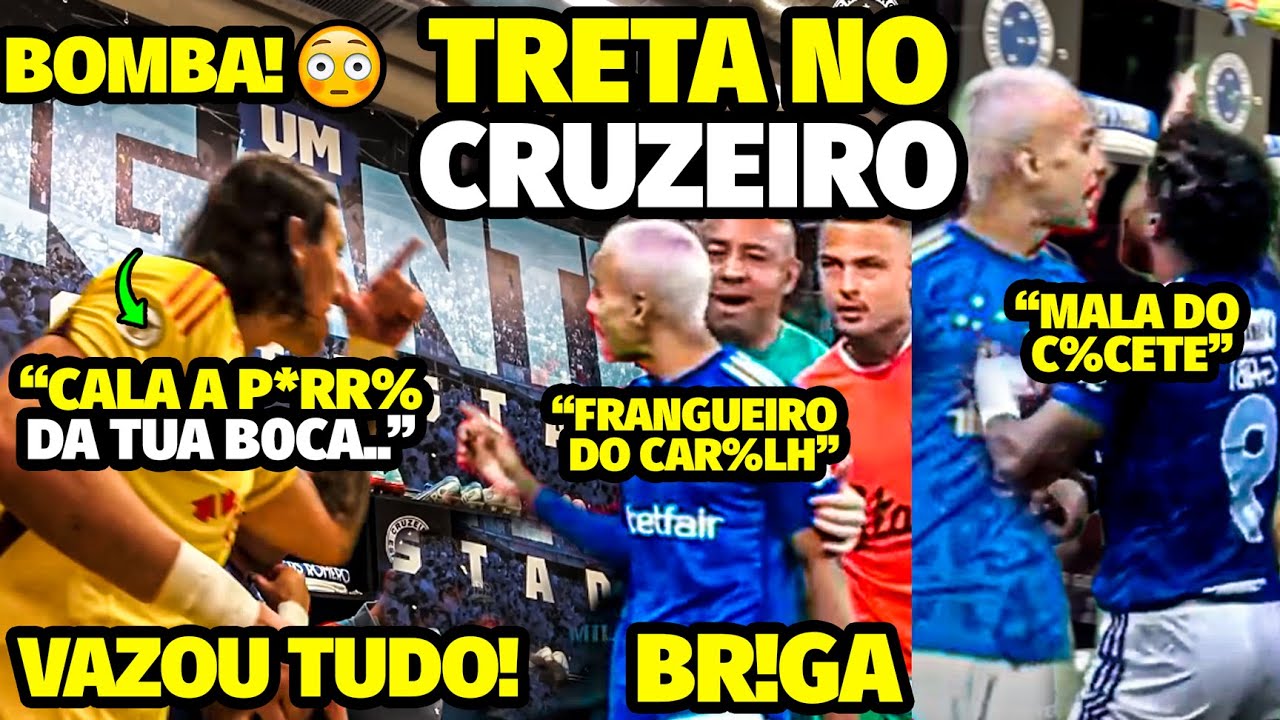 A TRETA AGRESSlVA ENTRE MATHEUS PEREIRA E JOGADORES DO CRUZEIRO APÓS CRISE NO VESTIÁRIO E GABIGOL..