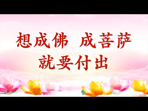 2.  【节目录音+字幕】想成佛，成菩萨，就要付出