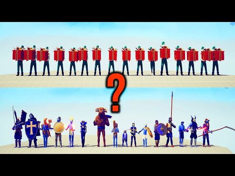 PRESENT ELF TEAM vs MELEE TEAM #69 | TABS - Totally Accurate Battle Simulator
