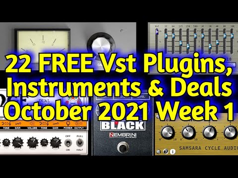22 Best New FREE VST PLUGINS, Vst Instruments, SAMPLE PACKS & Huge Deals - OCTOBER 2021 Week 1