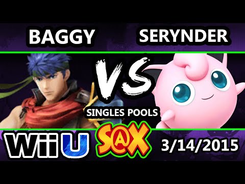 S@X Monthly - Serynder (Jigglypuff) Vs. Baggy (Ike) SSB4 Pools - smash 4 - Smash Wii U