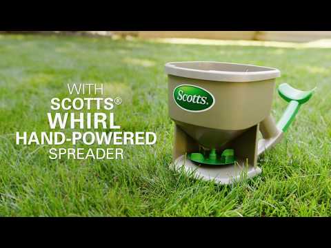Scotts® Whirl™ HAND-POWERED SPREADER