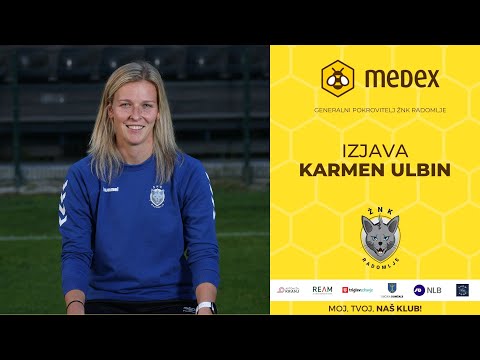 Karmen Ulbin, trenerka ŽNK Radomlje DU15, po jesenskem delu sezone