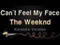 The Weeknd Can T Feel My Face Karaoke Version