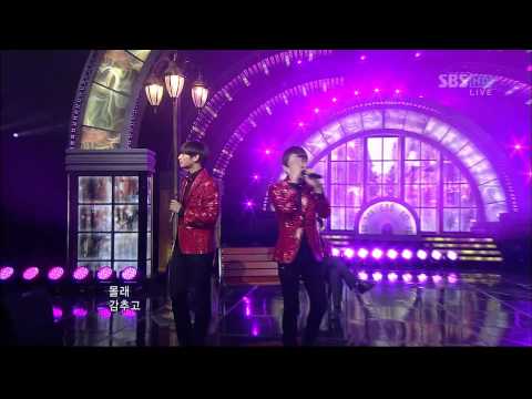 12.12.2010 [1nkigayo Special Stage] Jinwoon, Changmin, Key, Lizzy, SoYeon (T-ARA). Hyorin