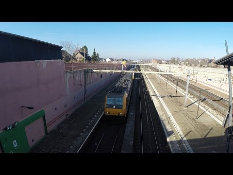 Fast Trains at Station Best, The Netherlands