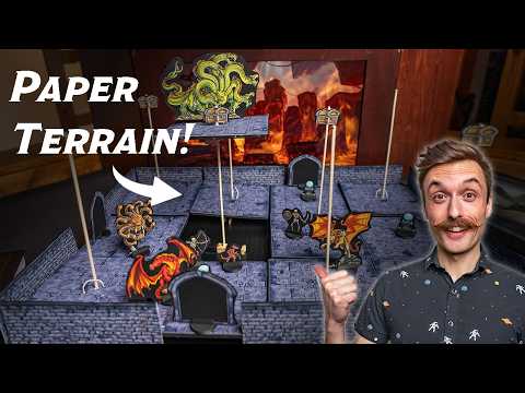 Building EPIC D&D terrain for UNDER $20 (Paper minis & terrain)