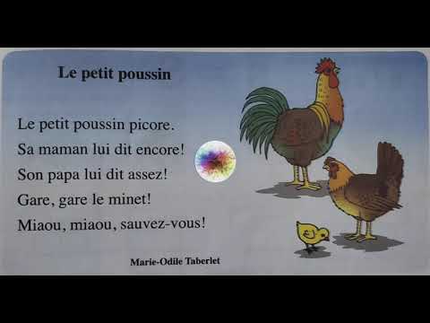 Comptine : Le petit poussin 🐤 / unité 5 / page : 69 / 2ème AEP / Mon livre de français #poesie