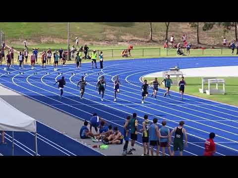 14yrs 100m Boys Final, Metwest Regional Championships, QSAC, Brisbane 14/08/2017