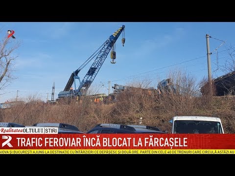 Trafic feroviar încă blocat la Fărcașele