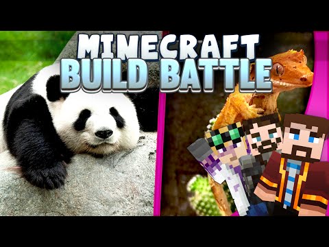 Minecraft Build Battles - Panda and Lizard