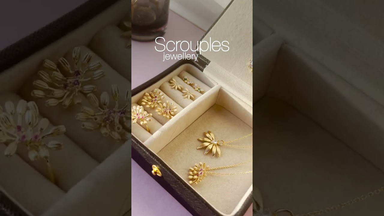 Earsticks pink zir. 925 goldplated