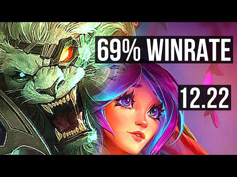 RENGAR vs LILLIA (JNG) | 7/0/6, 69% winrate, Rank 9 Rengar, Godlike | KR Grandmaster | 12.22