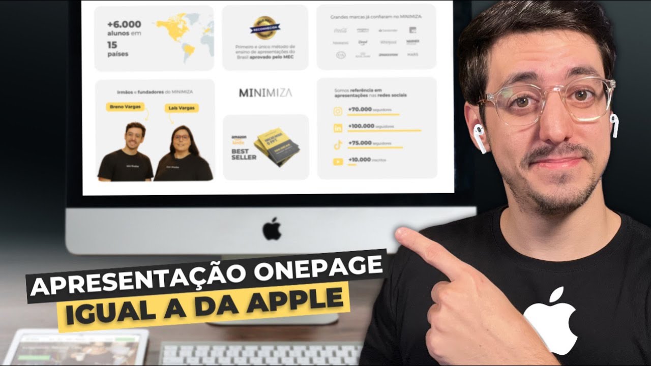 APRESENTAÇÃO EM UMA PÁGINA? COMO FAZER UM SLIDE IGUAL O DA APPLE