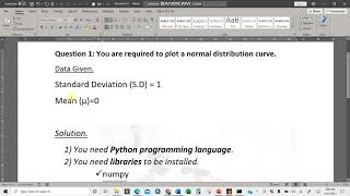 Plotting Normal Distribution Curve- Python
