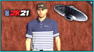 GOLFING DURING AN ALIEN INVASION - Fantasy Course Of The Week #8 | PGA TOUR 2K21 Gameplay