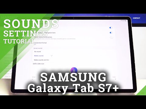 How to Change Sound Settings in Screen Recorder in SAMSUNG Galaxy Tab S7+ - Screen Recorder