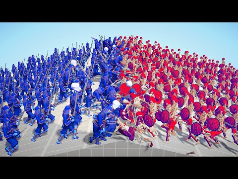 100x NINJA ARMY 🥷 vs 💀 100x SPOOKY ARMY / Totally Accurate Battle Simulator ( TABS )