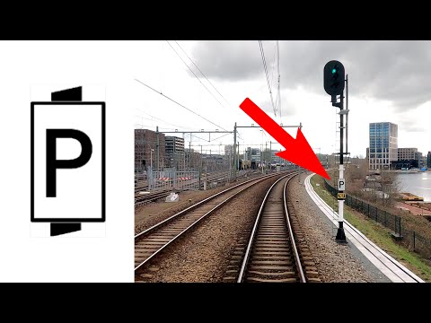 Railway Signals Explained PART 20: P-sign Amsterdam - Arnhem CABVIEW HOLLAND VIRM 22mrt 2021