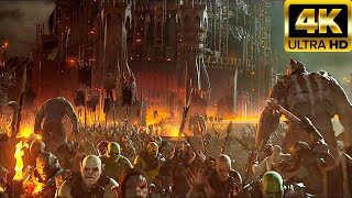 Orc Army Destroys Sauron Scene - The Lord Of The Rings