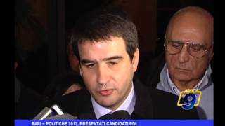 Bari | Politiche 2013, presentati candidati PDL