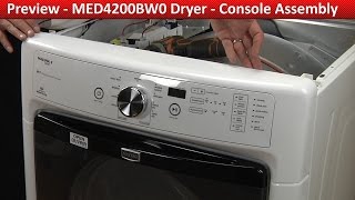 Maytag Dryer Controls Will Not Respond - Console Assembly Repair