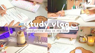 study vlog 📚: 30 minutes study with me, cozy music (trying pomodoro)